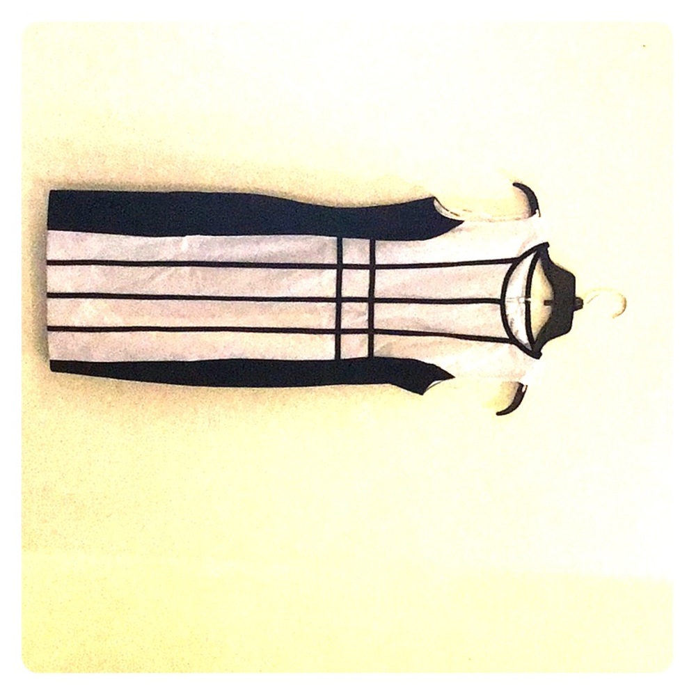 A black and White Calvin Klein dress